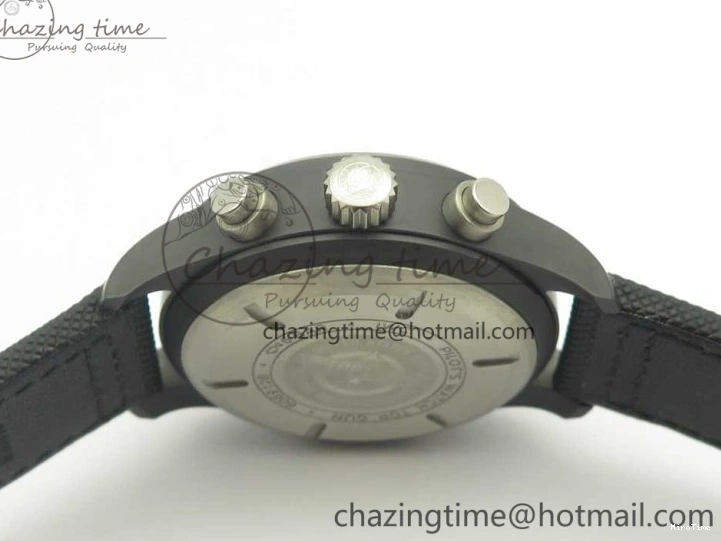 MIROTIME 0401 Modern PILOT IW389001 ZF 1:1 Best Edition Ceramic Case Black Dial on Nylon Strap A7750 (Same Function As Genuine) 7158